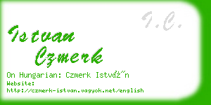 istvan czmerk business card